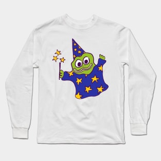 Froggy Wizard (blue) Long Sleeve T-Shirt